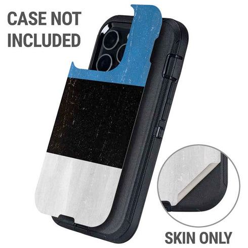 Estonia Flag Distressed Otterbox Defender iPhone Skin